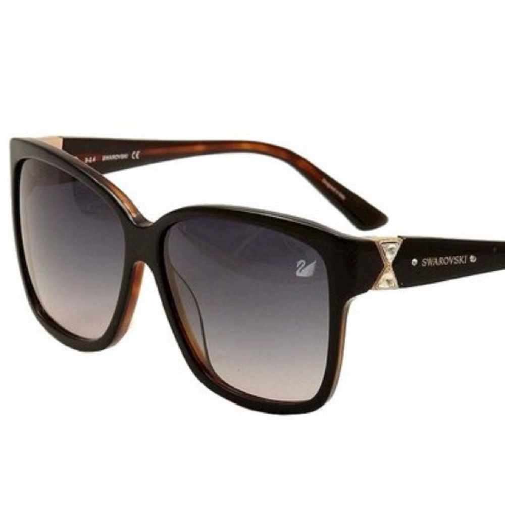 Swarovski Women's Dasha SW57 Sunglasses Made in Italy Great Used Condition
